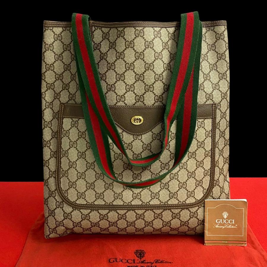 GUCCI 極 美品 希少品 グッチ オールド ヴィンテージ シェリーライン 