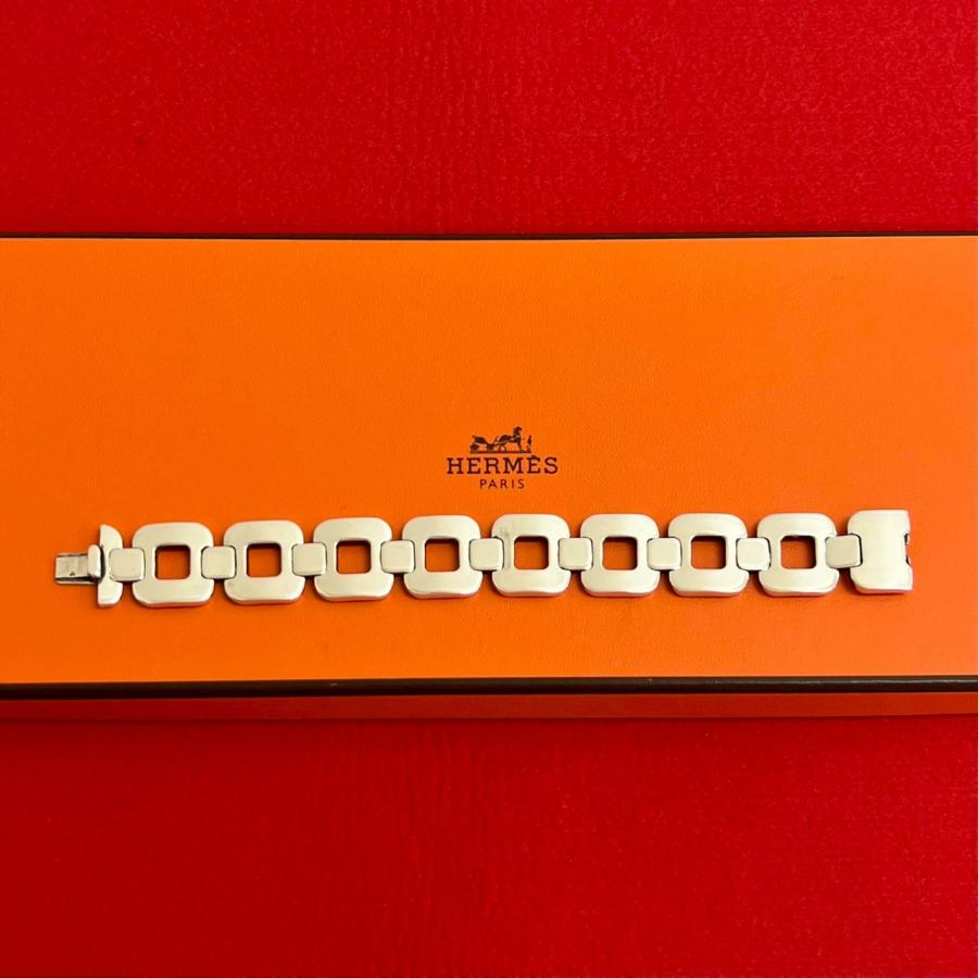 HERMES（エルメス） 極 美品 希少品 ヘラ シルバー925 ブレスレット