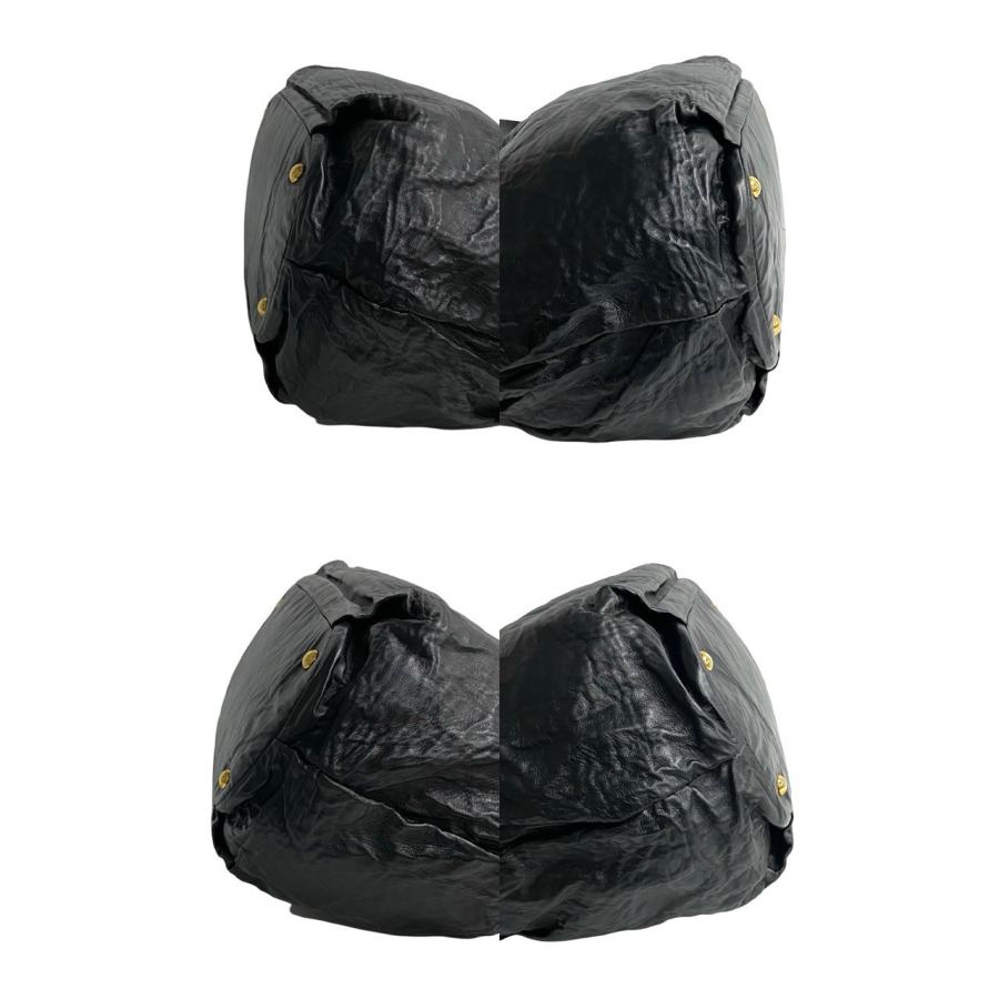 PRADA ほぼ未使用 袋付き 希少品 プラダ ロゴ金具 レザー 本革 2way  