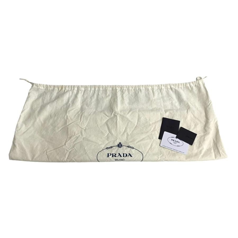 PRADA ほぼ未使用 袋付き 希少品 プラダ ロゴ金具 レザー 本革 2way  