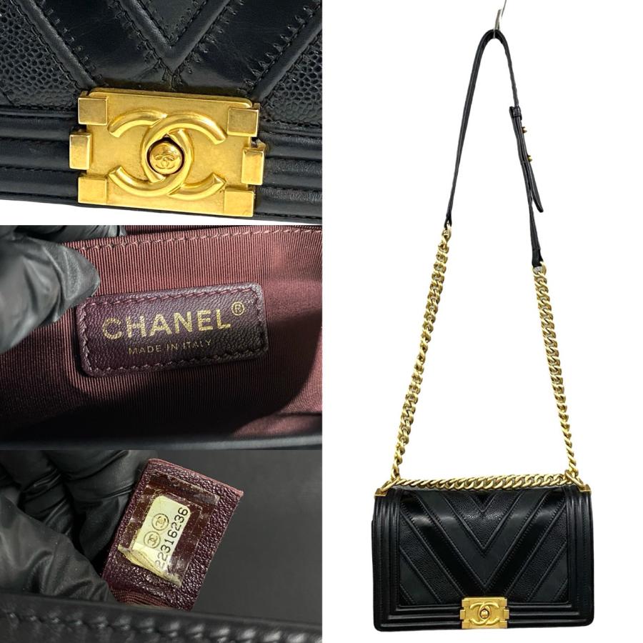 CHANEL 極 美品 希少品 シール有 22番台 シャネル ボーイ CHANEL 極 美品 希少品 シール有 22番台 シャネル ボーイ