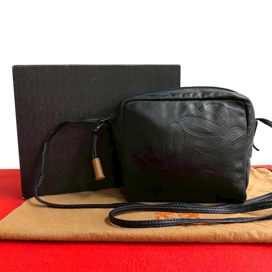 LOEWE 極 美品 箱 袋付 ロエベ ヴィンテージ アナグラム ロゴ LOEWE 極 美品 箱 袋付 ロエベ ヴィンテージ アナグラム ロゴ
