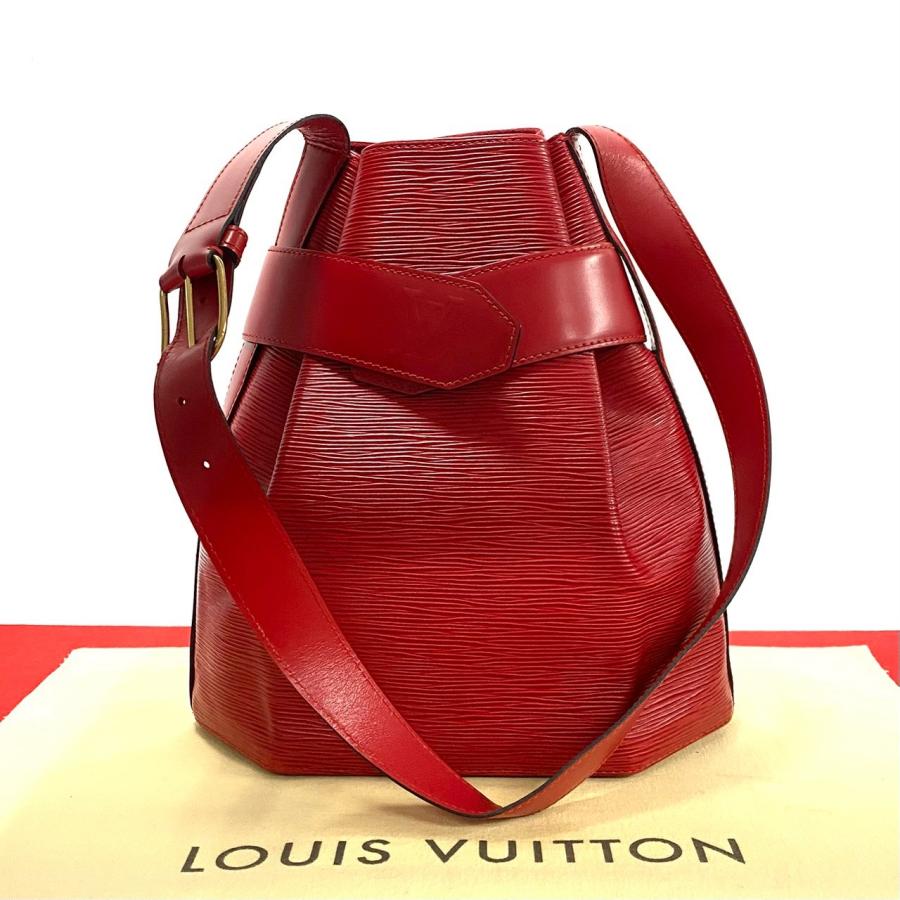 極 美品 LOUIS VUITTON ルイヴィトン ヴィンテージ サック デ ポール PM エピ レザー 本革 ショルダーバッグ カスティリアンレッド 319-4 LOUIS VUITTON（ルイ・ヴィトン） 極 美品 ヴィンテージ サック デ