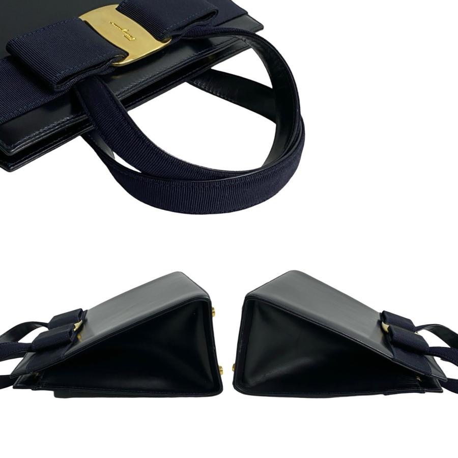 極 美品 Salvatore Ferragamo サルヴァトーレフェラガモ ヴァラ リボン