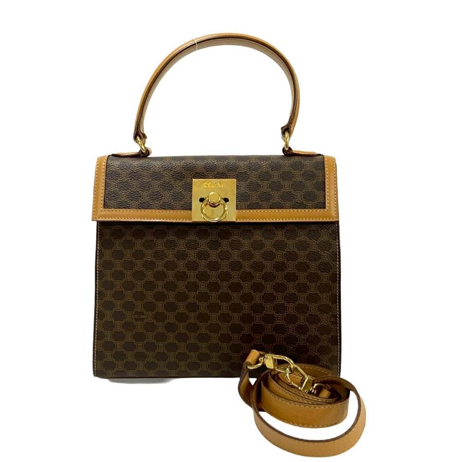 CELINE 極 美品 セリーヌ マカダム ブラゾン トリオンフ柄 ロゴ CELINE 極 美品 セリーヌ マカダム ブラゾン トリオンフ柄 ロゴ