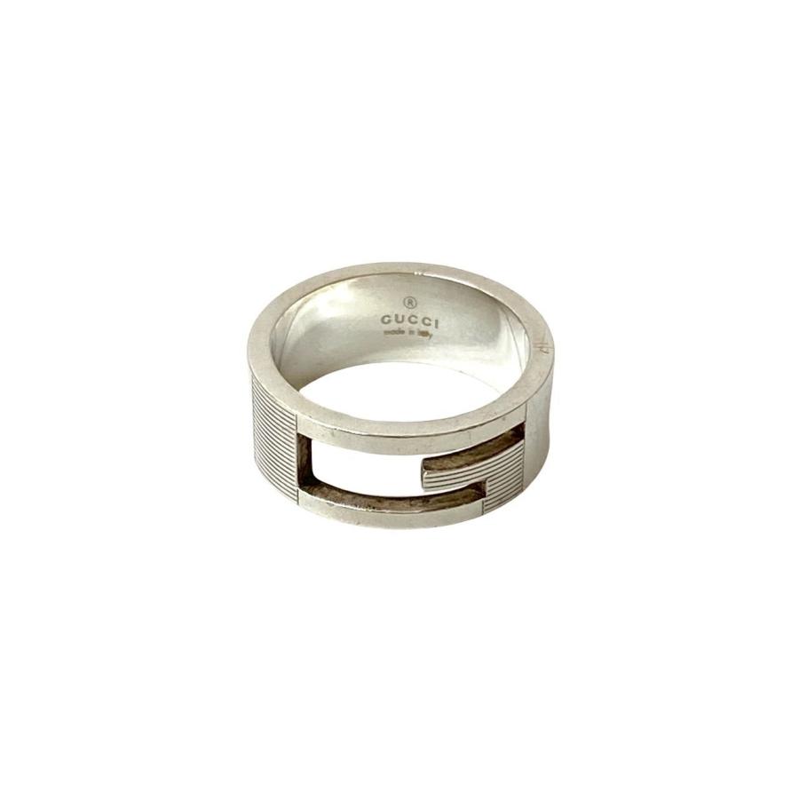 GUCCI（グッチ） 極 美品 希少品 スクエア G リング シルバー925 14号