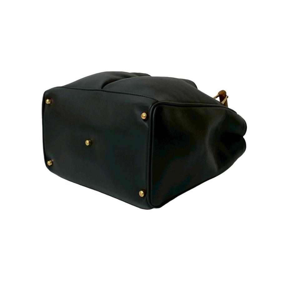 GUCCI 極 美品 グッチ オールドグッチ ヴィンテージ バンブー レザー