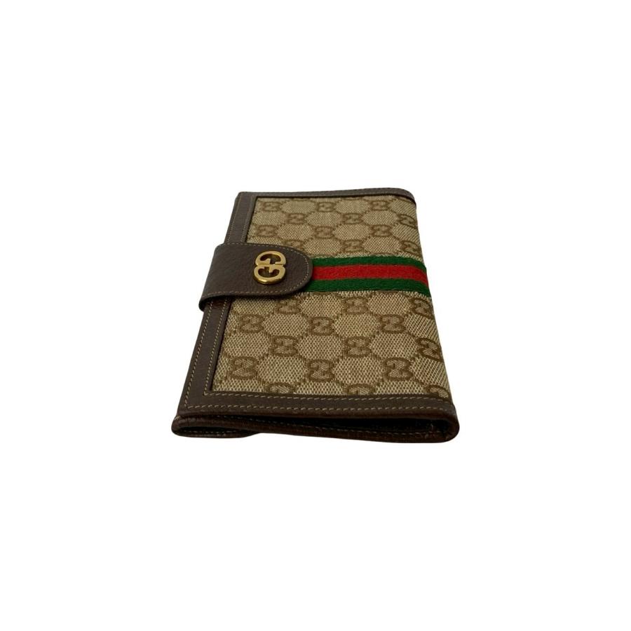 【希少 美品】オールドグッチ シェリーライン 財布 GG柄 アクセコ　黒 GUCCI 極 美品 カード有 グッチ オールドグッチ ヴィンテージ