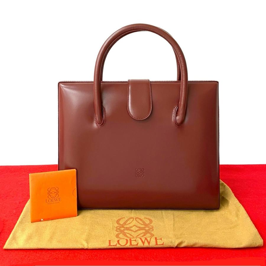 LOEWE ハンドバッグ ヴィンテージ LOEWE（ロエベ） 未使用保管品 袋付 ヴィンテージ アナグラム ロゴ