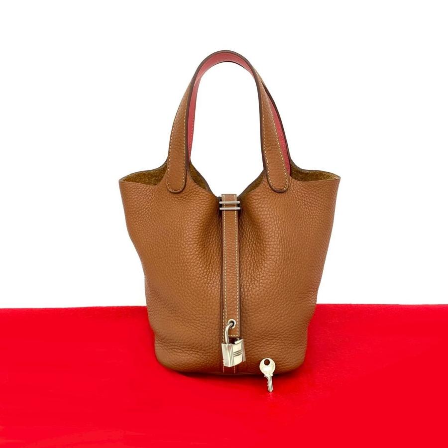 HERMES（エルメス） 極 美品 鍵付き C 刻印 ピコタンロックPM エクラ 