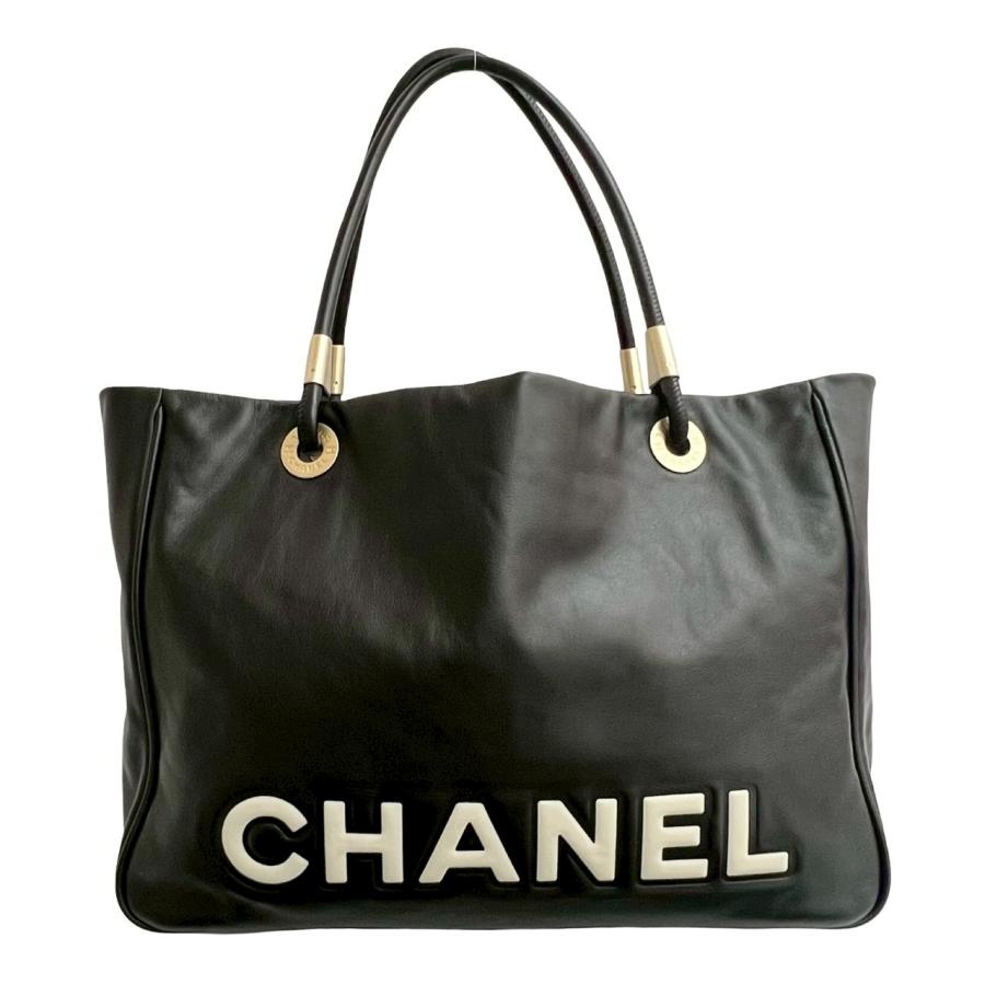 美品✨CHANEL シャネル　トートバッグ　カメリア　ココマーク　本革 CHANEL（シャネル） 極 美品 シール有 8番台 カメリア ココマーク ロゴ