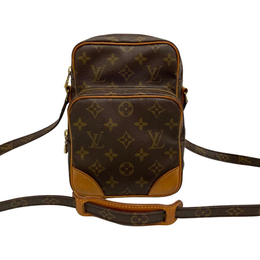 極 美品 LOUIS VUITTON ルイヴィトン ヴィンテージ ミニ アマゾン モノグラム レザー ショルダーバッグ ポシェット ブラウン 27588 LOUIS VUITTON - 極 美品 LOUIS VUITTON ルイヴィトン ヴィンテージ