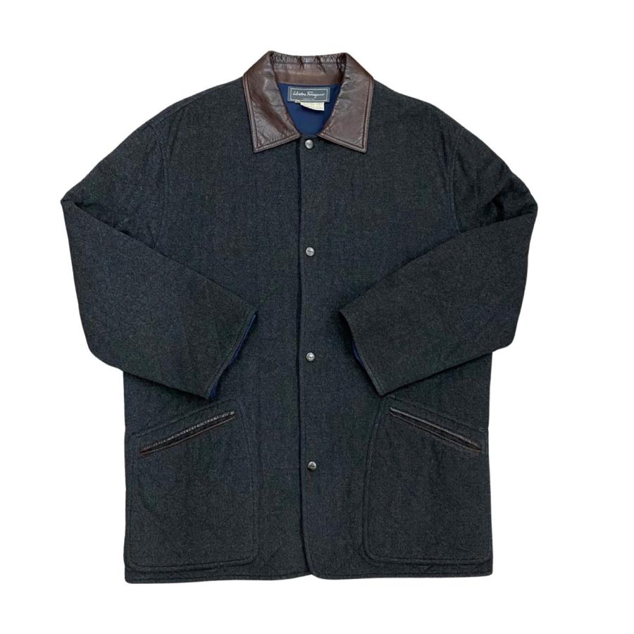 極 美品 Salvatore Ferragamo サルヴァトーレフェラガモ ウール 