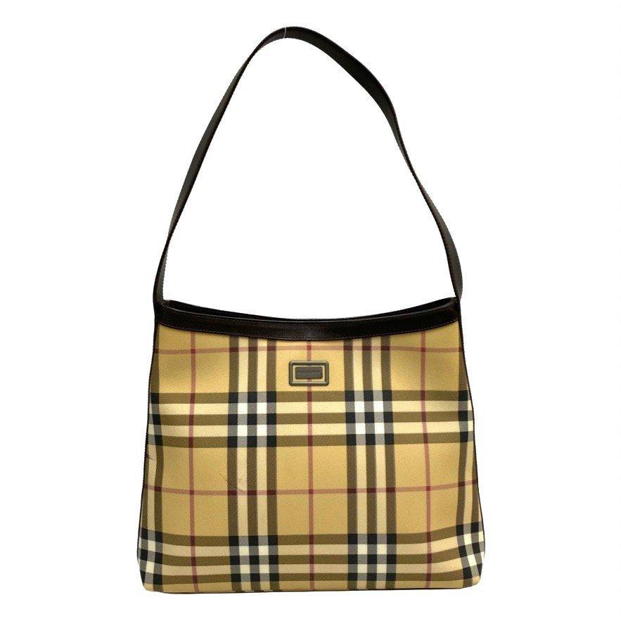 好評 BURBERRY BURBERRY バーバリー ノバチェック ショルダーバッグ