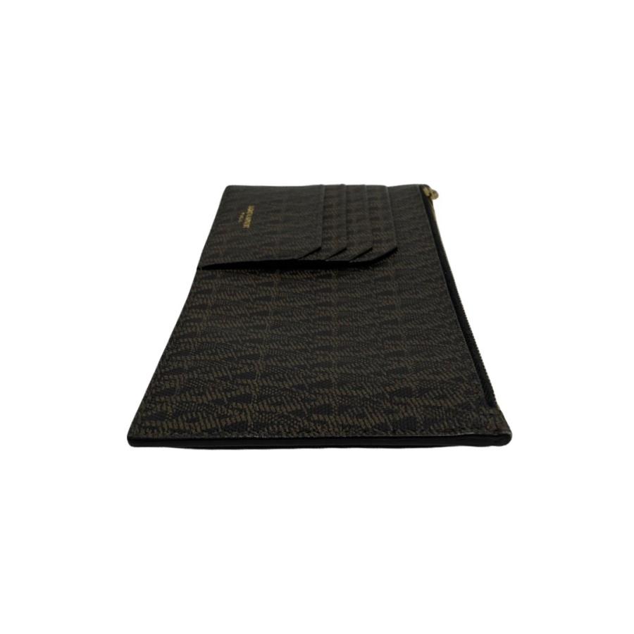 極 美品 SAINT LAURENT PARIS サンローランパリ ロゴ 総柄 レザー 本革 