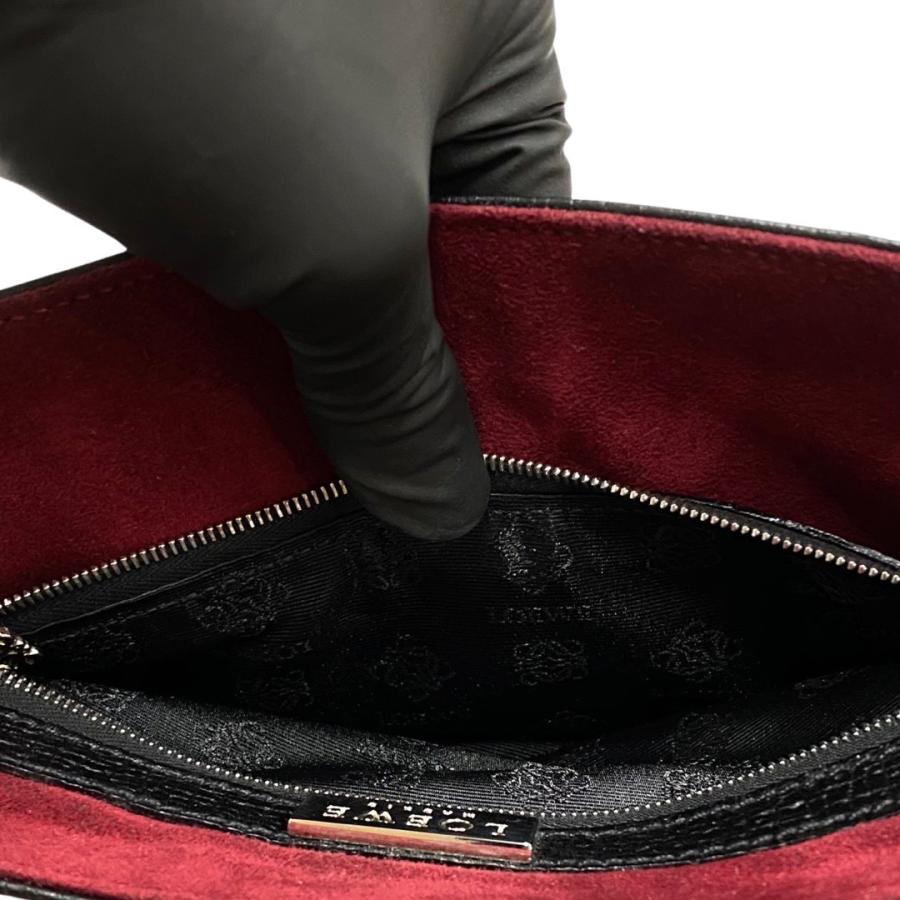 LOEWE 極 美品 ロエベ ロゴ オールレザー スエード 本革 セミ LOEWE 極 美品 ロエベ ロゴ オールレザー スエード 本革 セミ