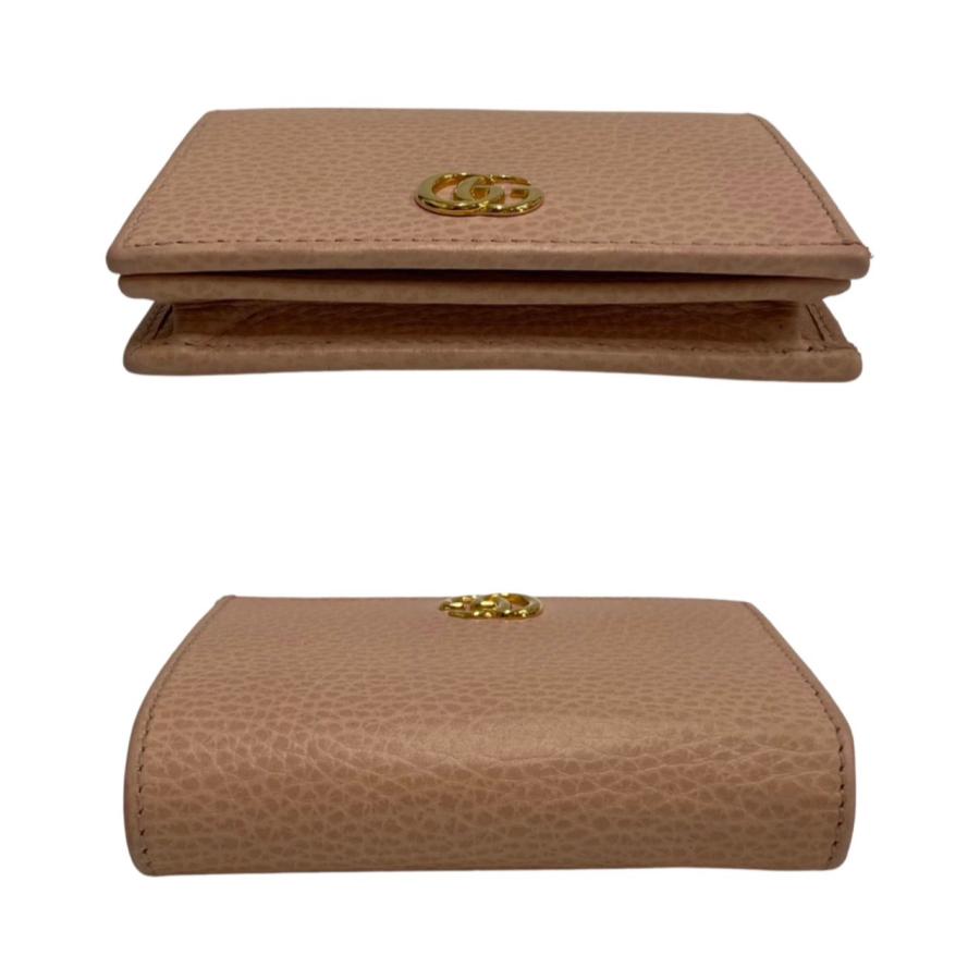 GUCCI（グッチ） 極 美品 レア 箱 袋付 GGマーモント ロゴ 金具 レザー