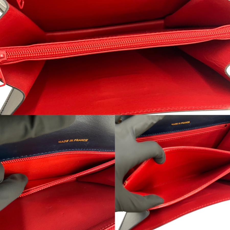CELINE（セリーヌ） 極 美品 希少品 ヴィンテージ ロゴ 金具 カーフ