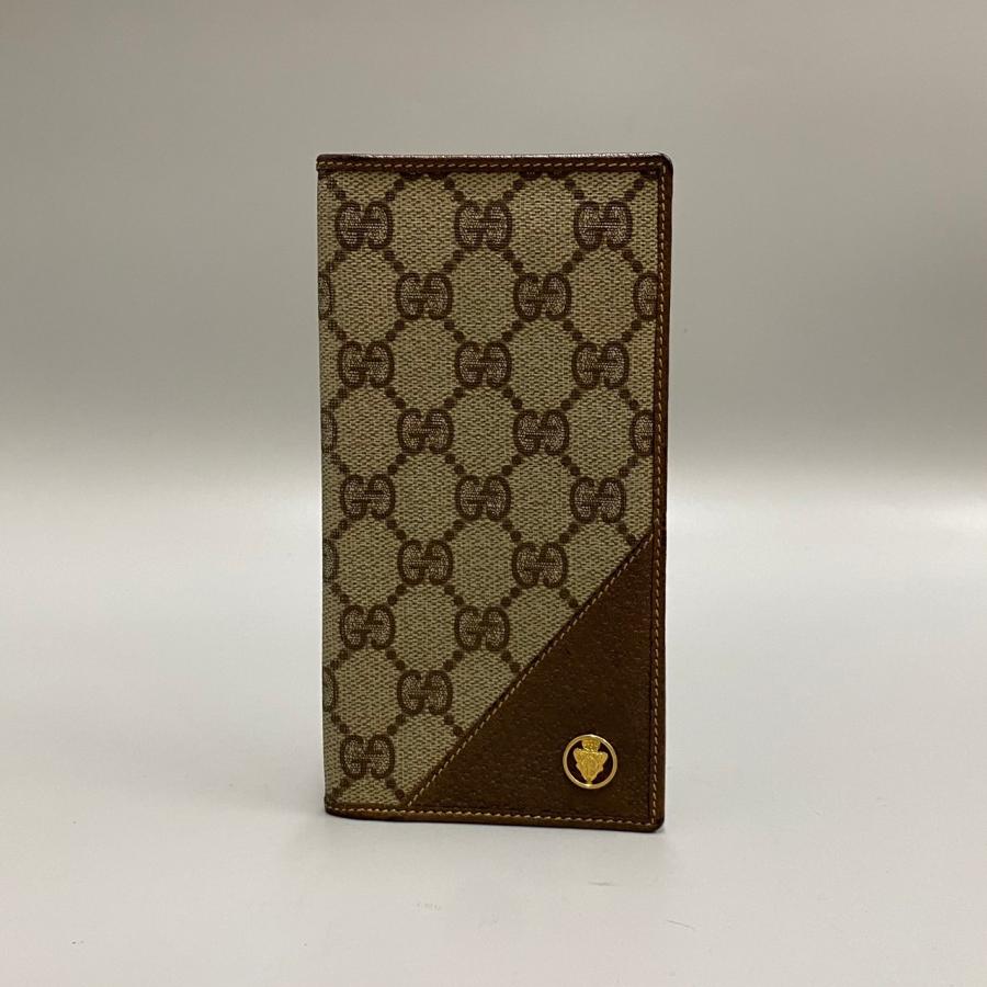 美品 GUCCI オールドグッチ グッチ ヴィンテージ クレスト紋様 GG ロゴ 