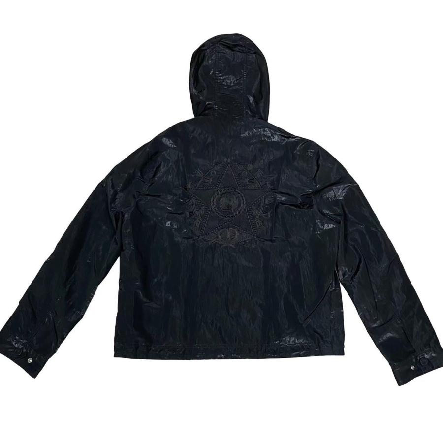 ほぼ未使用 Christian Dior ディオール CD ロゴ スター 刺繍 ナイロン