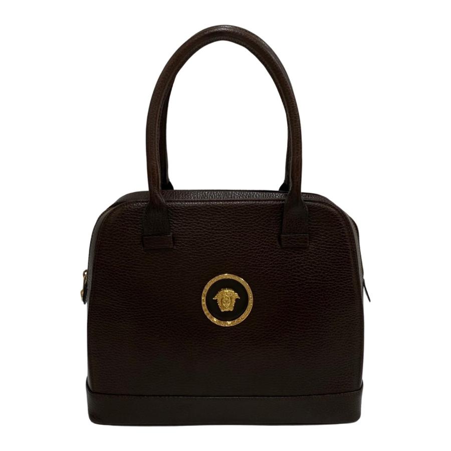 極 美品 希少品 VERSACE ヴェルサーチ メデューサ 金具 レザー