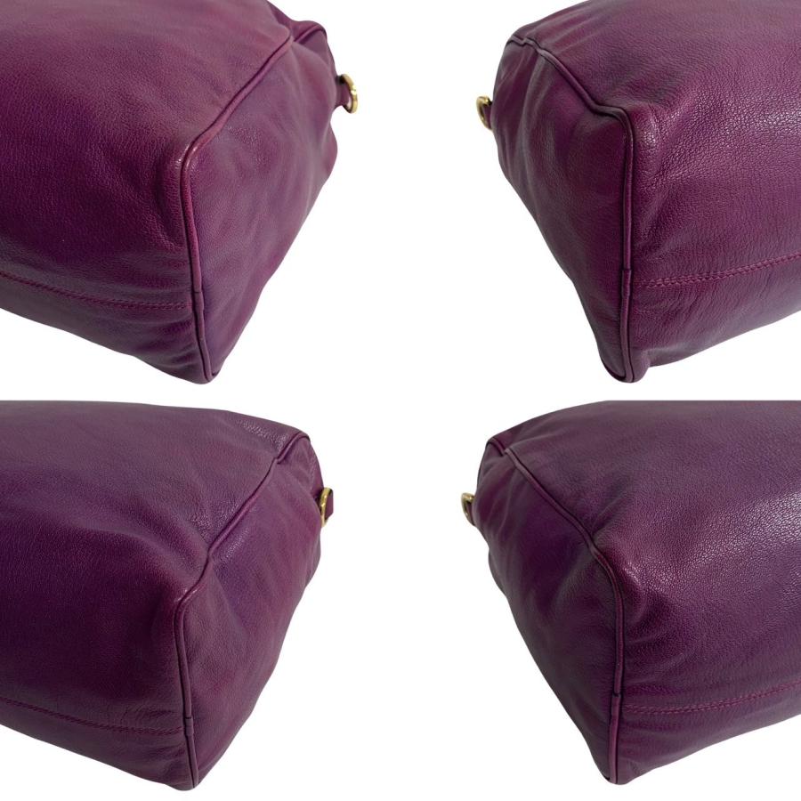 LOEWE 極 美品 カデナ付 ロエベ アナグラム アメ レザー 本革 2way 