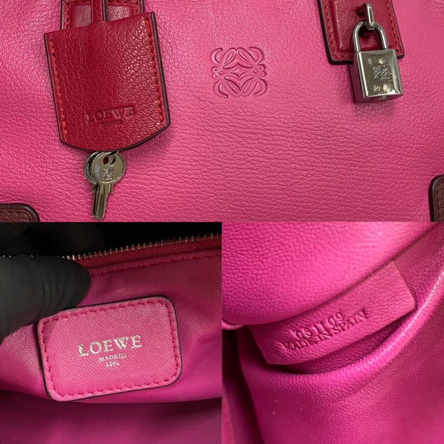 LOEWE（ロエベ） 極 美品 袋 鍵付き アマソナ 28 アナグラム ロゴ