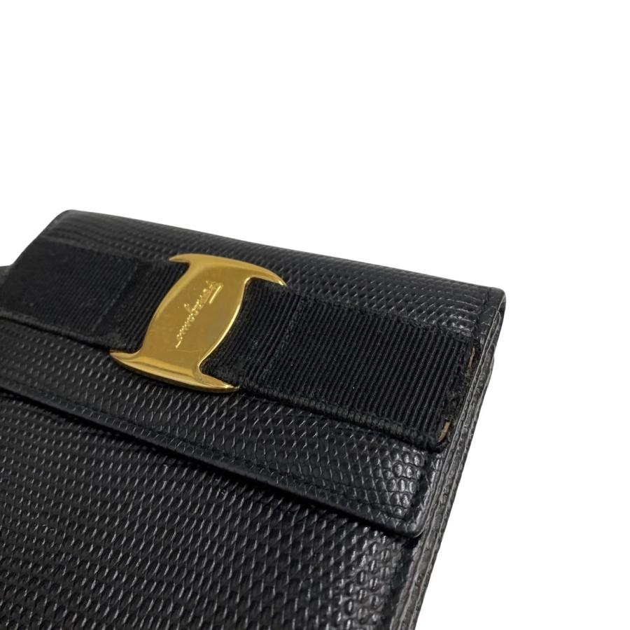 極 美品 Salvatore Ferragamo サルヴァトーレフェラガモ ヴァラリボン