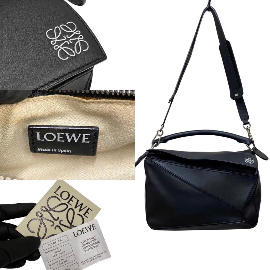 LOEWE 極 美品 保存袋付 ロエベ パズルバッグ アナグラム レザー LOEWE 極 美品 保存袋付 ロエベ パズルバッグ アナグラム レザー