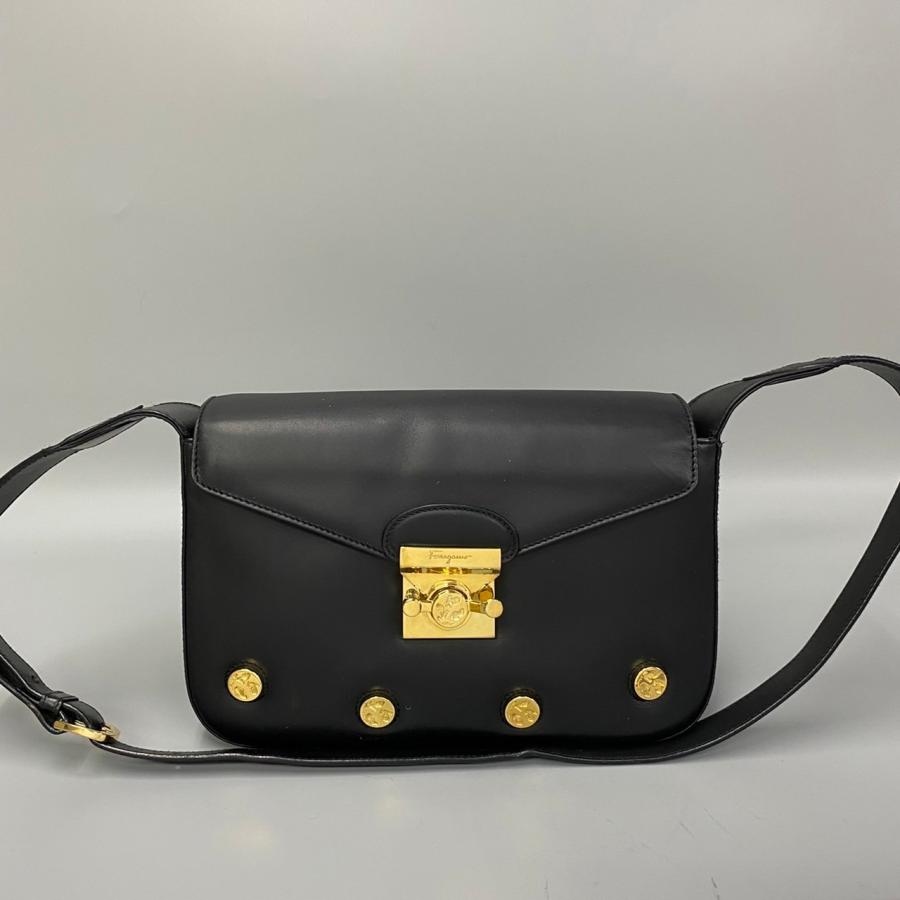 美品 Salvatore Ferragamo サルヴァトーレフェラガモ パンプス ロゴ 