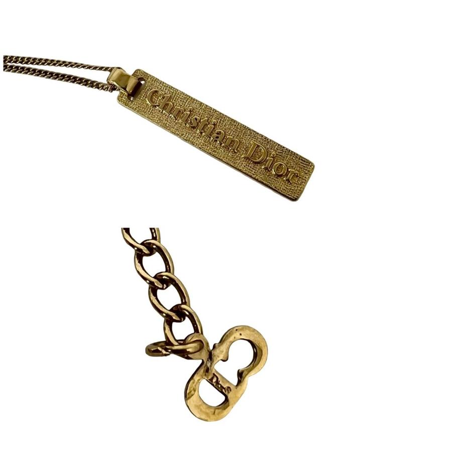 極 美品 Christian Dior ディオール ヴィンテージ ロゴ プレート GP