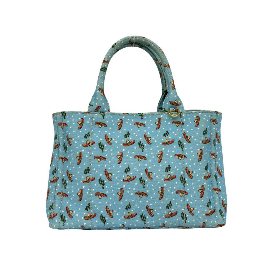 PRADA（プラダ） 極 美品 カナパ 三角ロゴ プレート 金具 キャンバス