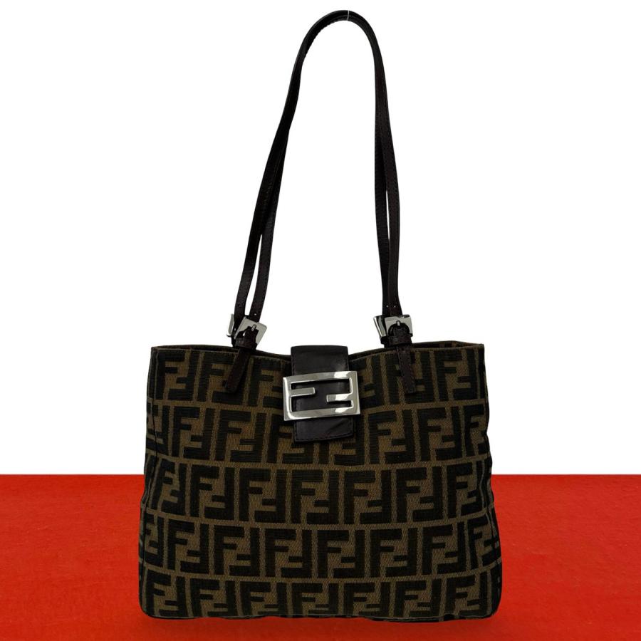 FENDI（フェンディ） 極 美品 ヴィンテージ ズッカ FF 柄 キャンバス