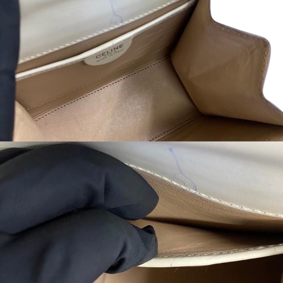 CELINE 極 美品 セリーヌ ヴィンテージ ロゴ 金具 カーフ レザー CELINE 極 美品 セリーヌ ヴィンテージ ロゴ 金具 カーフ レザー