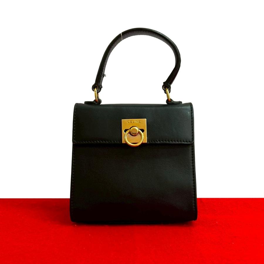 CELINE（セリーヌ） 極 美品 希少品 ヴィンテージ リング ロゴ 金具  