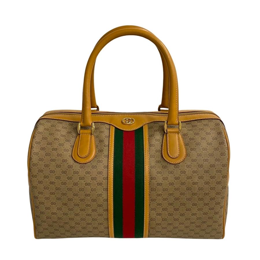 GUCCI オールドグッチ ボストン ハンドバッグ ヴィンテージ品 GUCCI ほぼ未使用 オールドグッチ グッチ ヴィンテージ シェリー