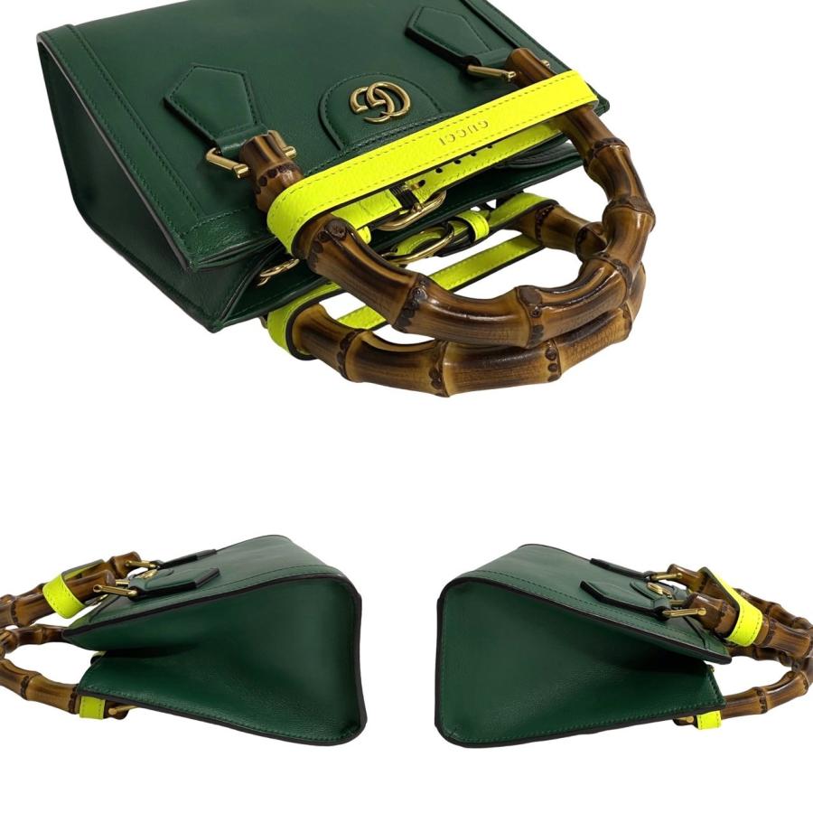 GUCCI（グッチ） ほぼ未使用 箱付 ダイアナ ミニ トート バンブー