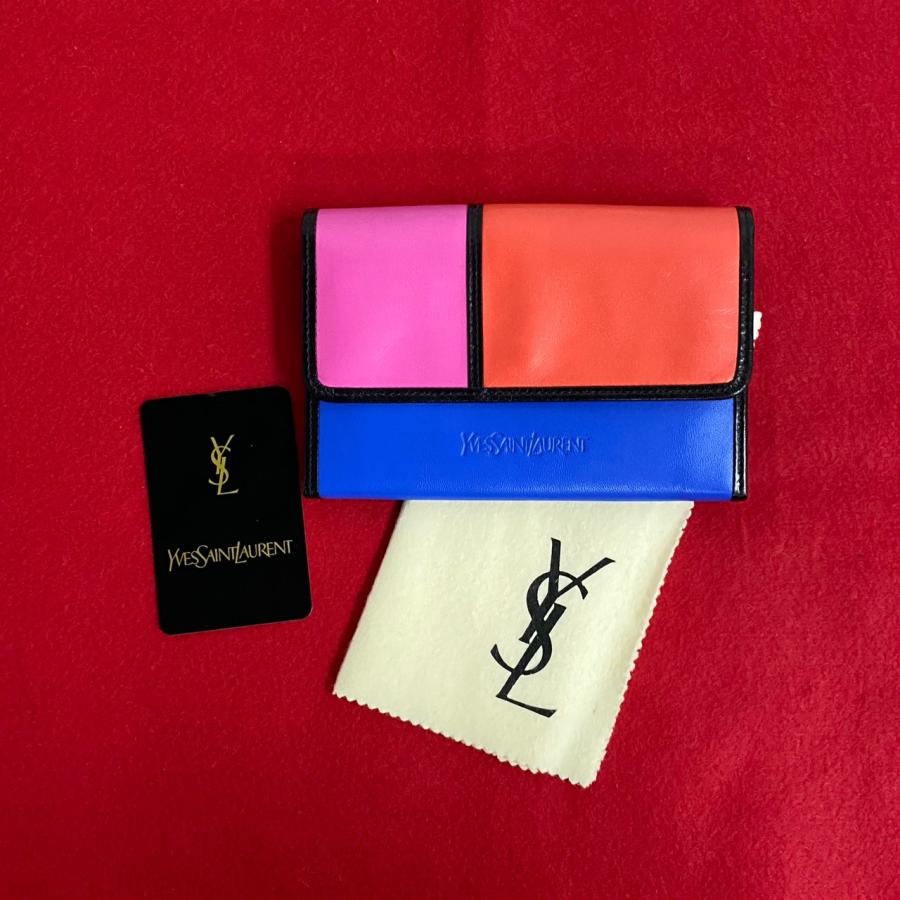 サンローラン ビンテージ折り財布 サンローラン SAINT LAURENT 財布 二つ折り財布 折りたたみ財布 小銭