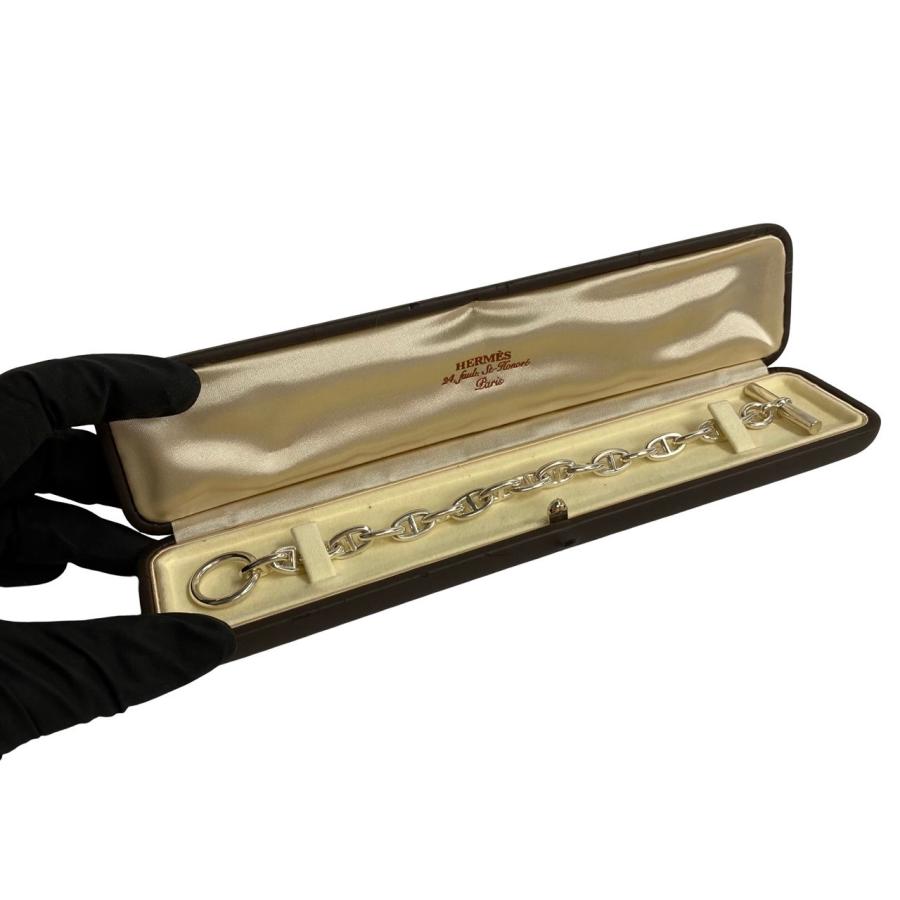 HERMES 極 美品 箱付 エルメス シェーヌダンクル PM 18コマ HERMES 極 美品 箱付 エルメス シェーヌダンクル PM 18コマ