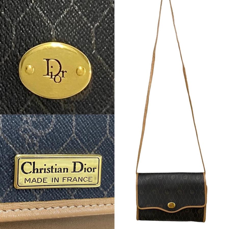 極 美品 Christian Dior ディオール ヴィンテージ ハニカム 柄