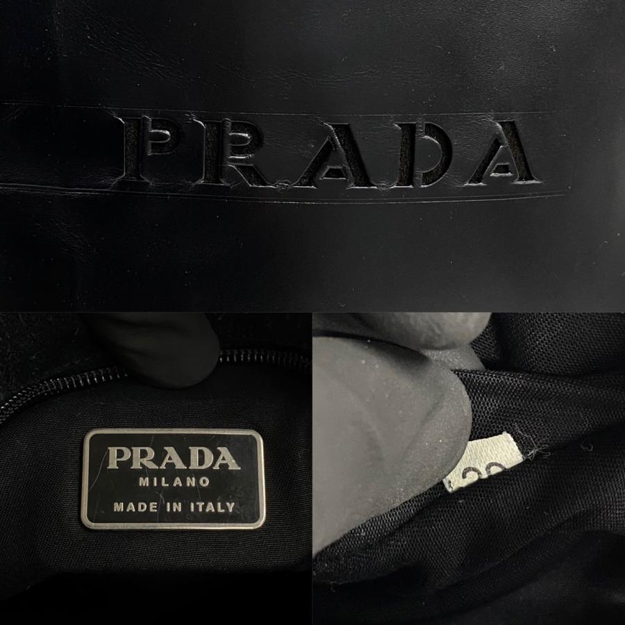 PRADA ほぼ未使用 レア品 プラダ パンチング ロゴ レザー 本革 PRADA ほぼ未使用 レア品 プラダ パンチング ロゴ レザー 本革
