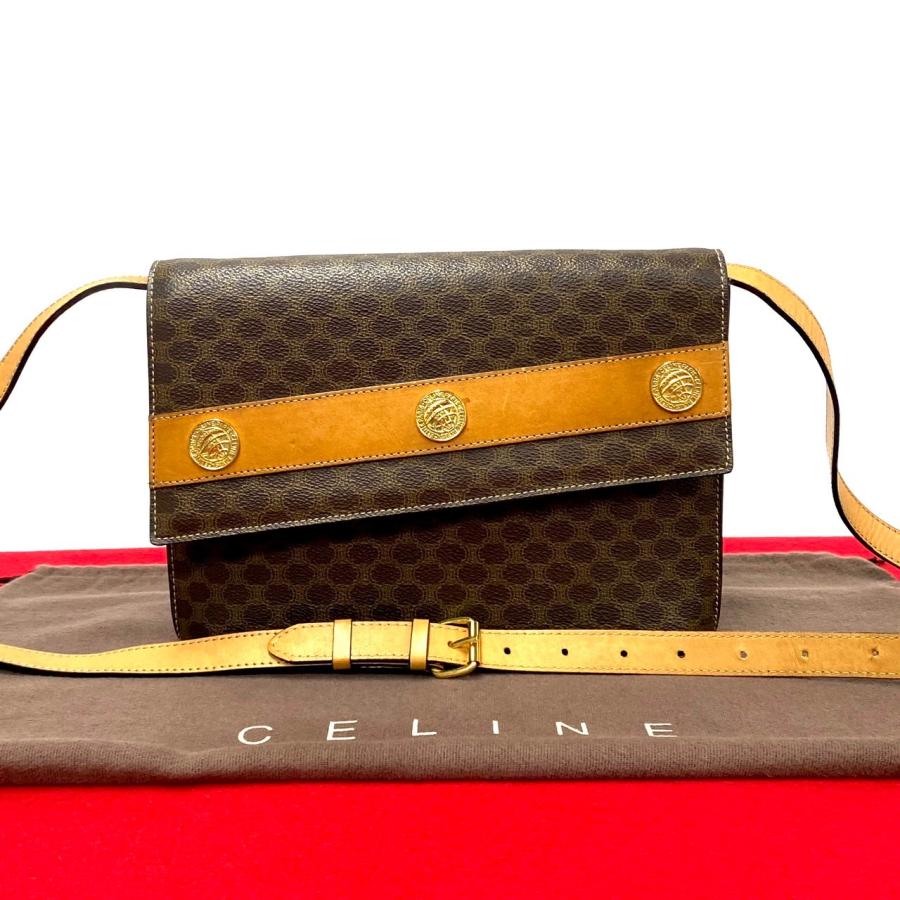 CELINE（セリーヌ） 極 美品 袋付き ヴィンテージ マカダム ブラゾン