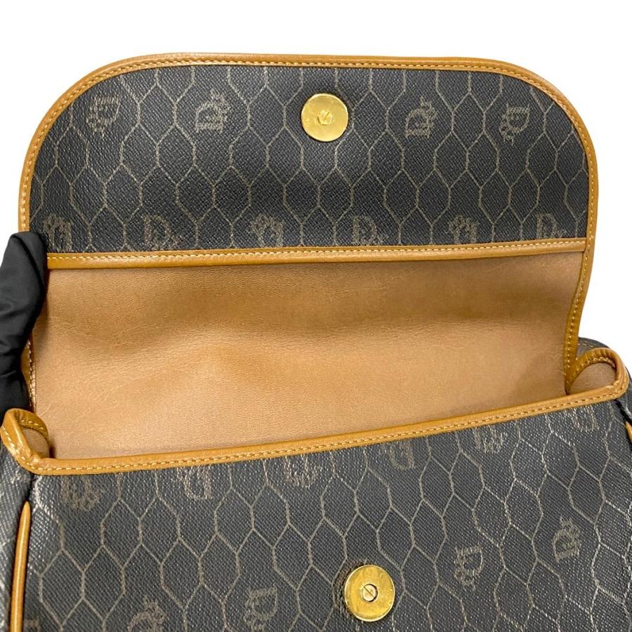 極 美品 Christian Dior ディオール ヴィンテージ ハニカム 柄 レザー