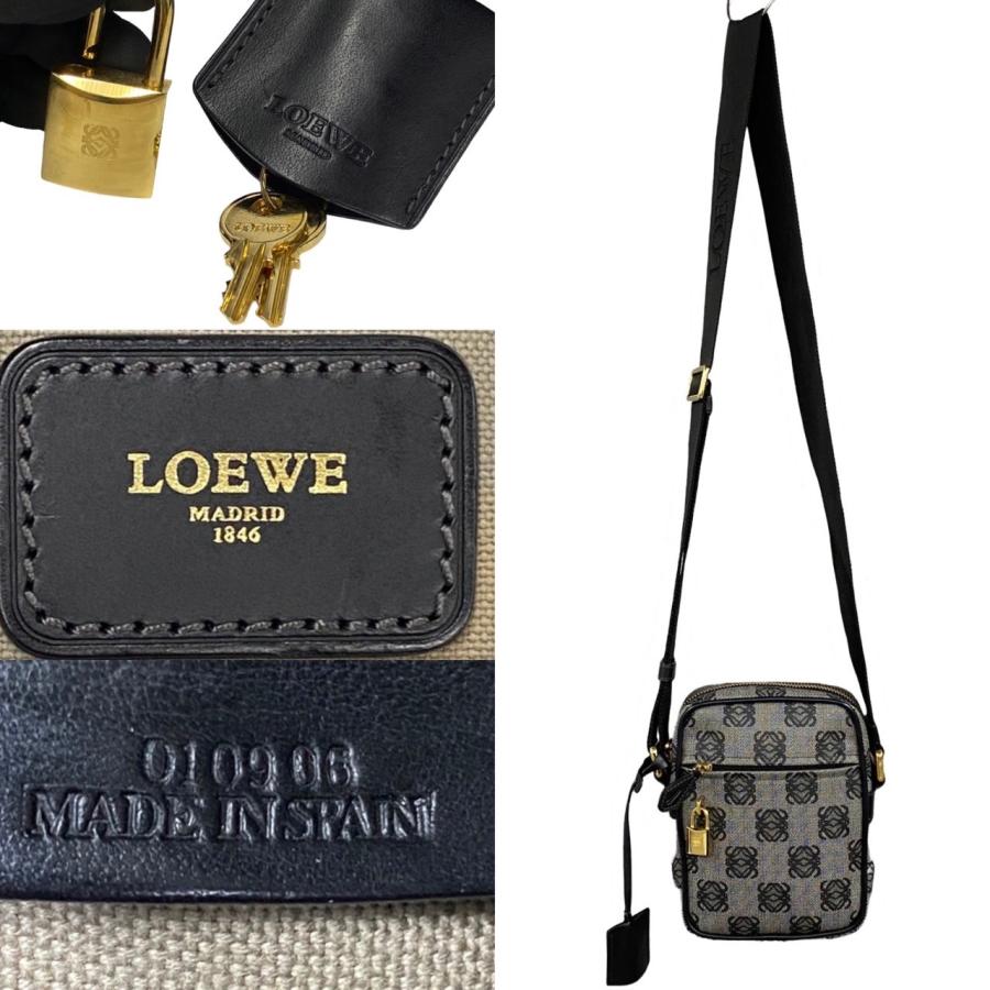 LOEWE 未使用保管品 希少品 ロエベ アナグラム ロゴ 柄 レザー LOEWE 未使用保管品 希少品 ロエベ アナグラム ロゴ 柄 レザー
