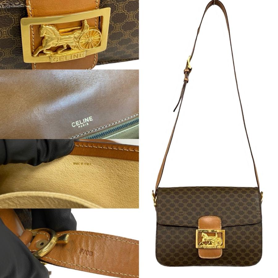 極 美品 CELINE セリーヌ ヴィンテージ マカダム ブラゾン