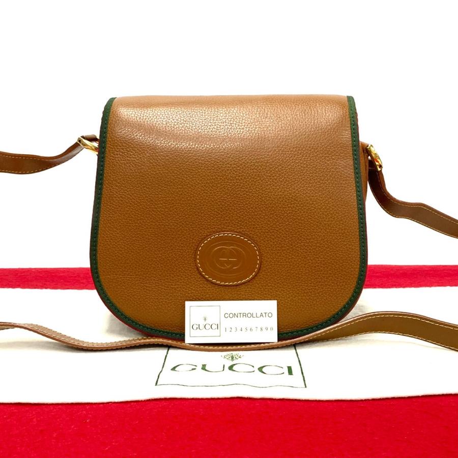 オールドグッチ GUCCI レザーショルダーバッグ ショルダーバッグ 保存