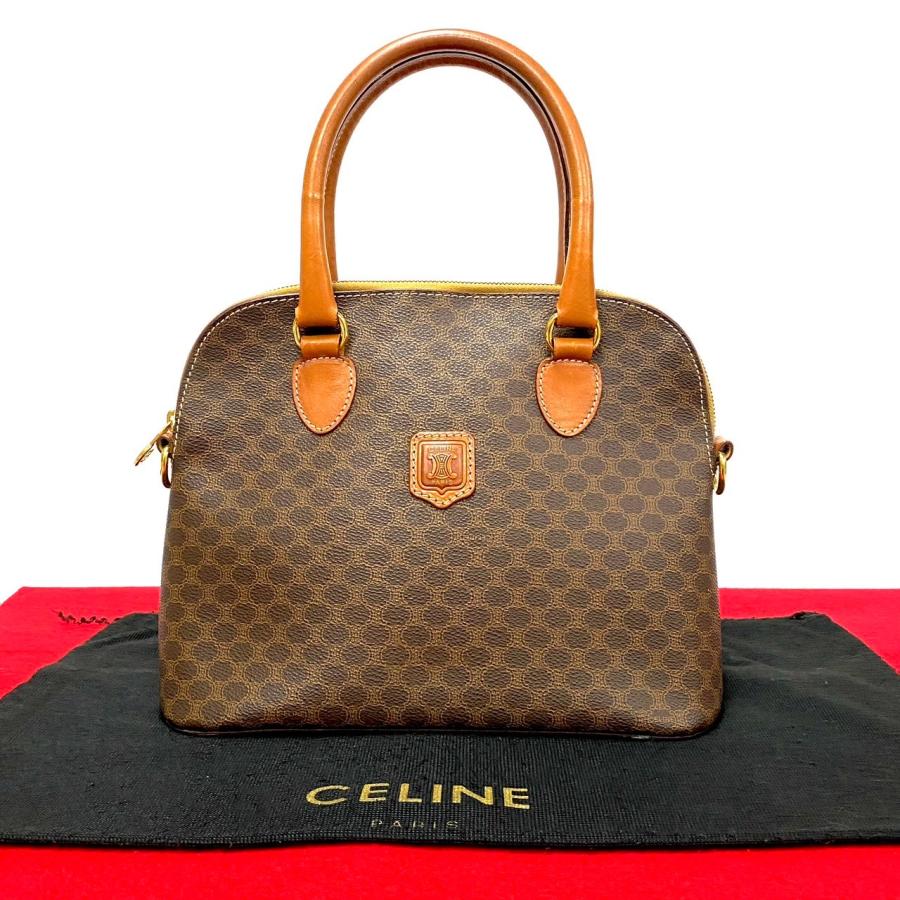 【未使用・極美品・稼動】セリーヌ CELINE ブラゾン マカダム トリオンフ CELINE（セリーヌ） 極 美品 ヴィンテージ マカダム ブラゾン