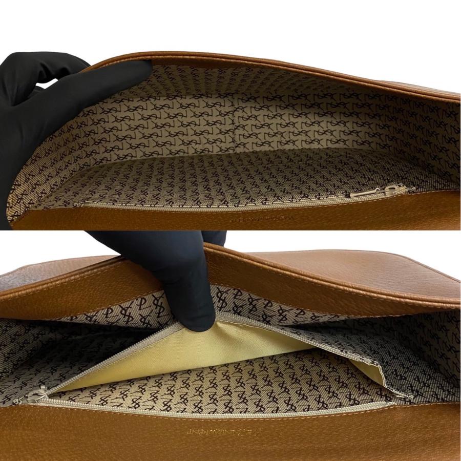 未使用保管品 箱 袋付 イヴサンローラン レザー ショルダー