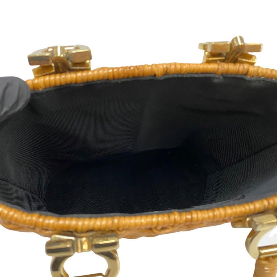 極 美品 保存袋付 Salvatore Ferragamo フェラガモ ガンチーニ