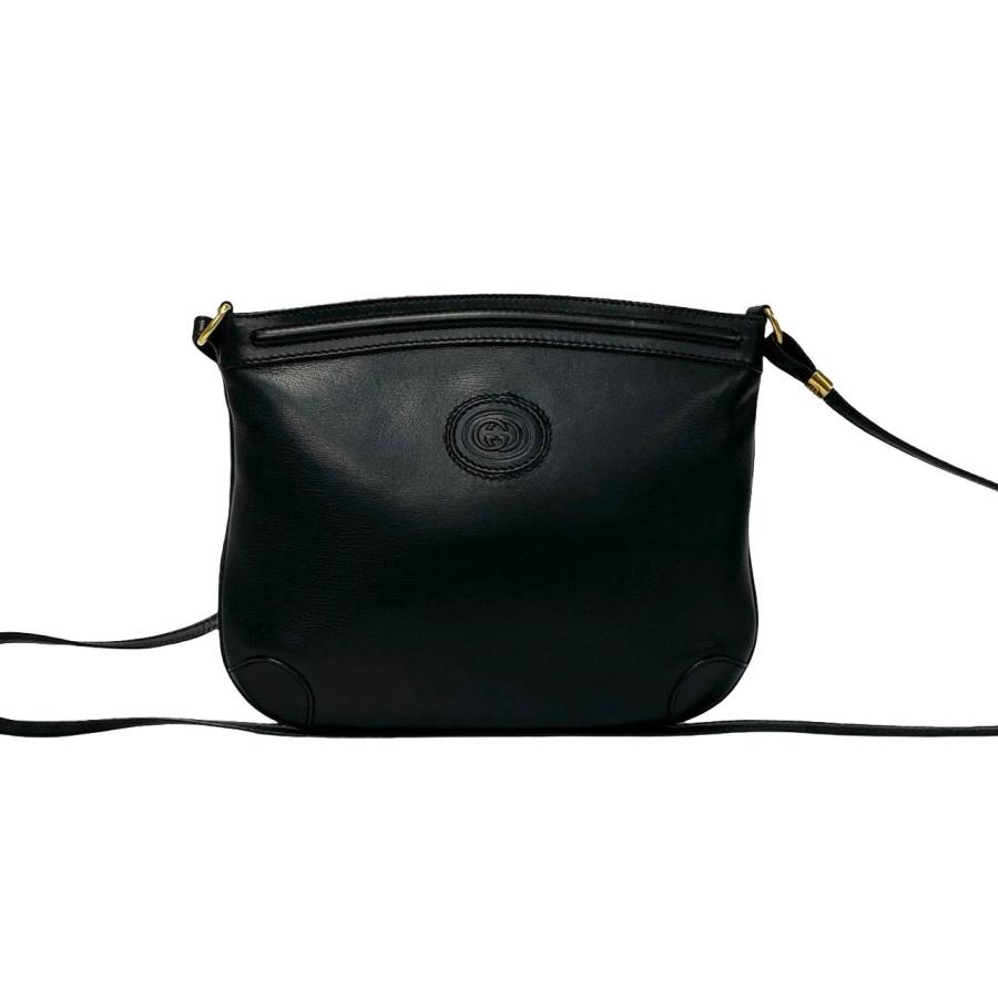 ほぼ未使用 GUCCI グッチ オールドグッチ ヴィンテージ GG ロゴ レザー 